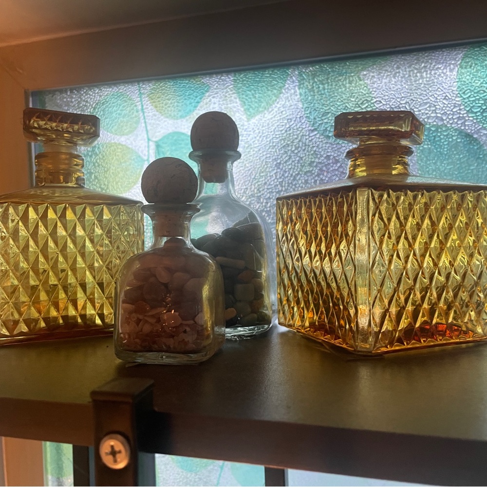 Vintage Glass Decanter from Japan